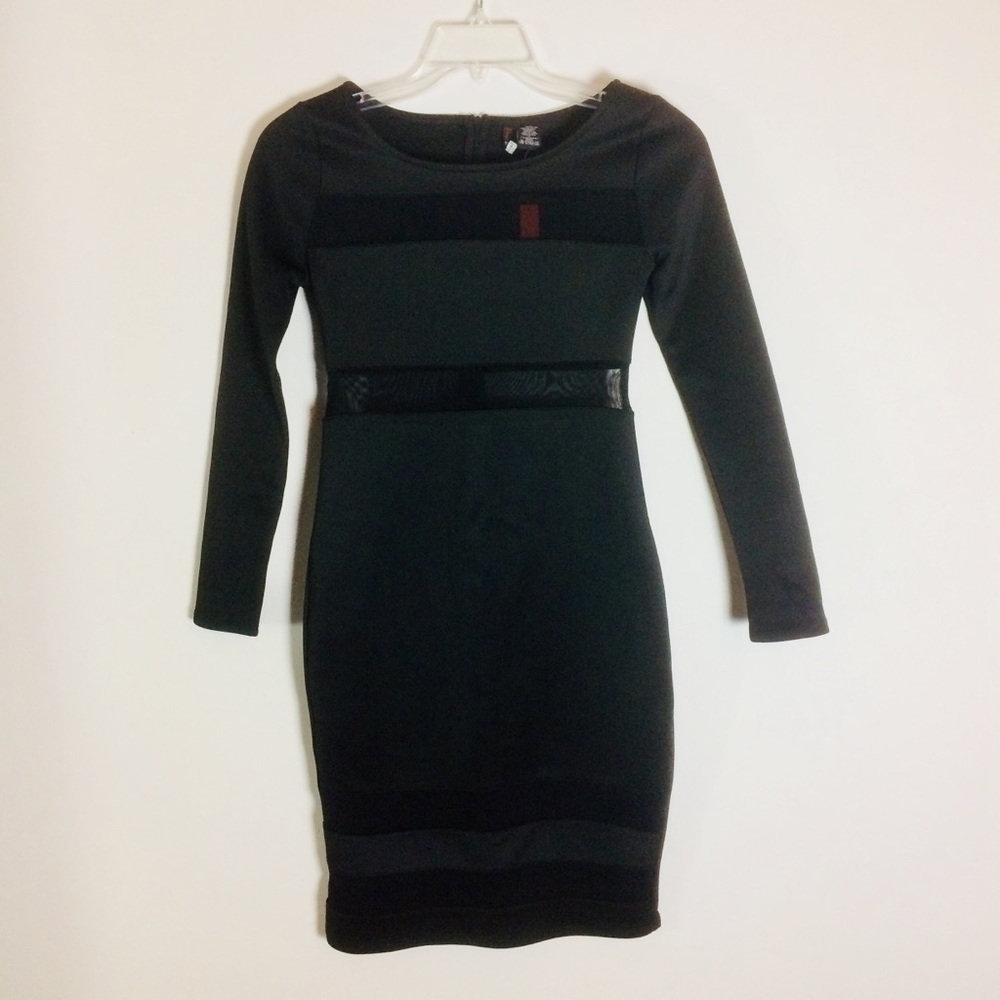 Black fitted dress